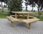 Picknicktafel vierkant  | 195 cm x 195 cm