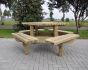 Picknicktafel vierkant  | 195 cm x 195 cm