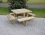 Picknicktafel vierkant  | 195 cm x 195 cm