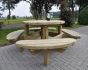 Picknicktafel rond  | 210 cm