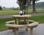 Picknicktafel rond  | 210 cm