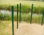 Windscherm vast Design XL 150 cm hoog 