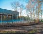 Windscherm vast Design XL 150 cm hoog 
