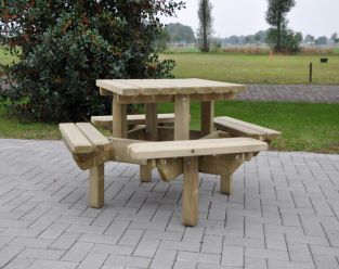 Kinderpicknicktafel | 125 cm x 125 cm