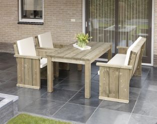 Bank Lisse | 230 cm - 4 zits 