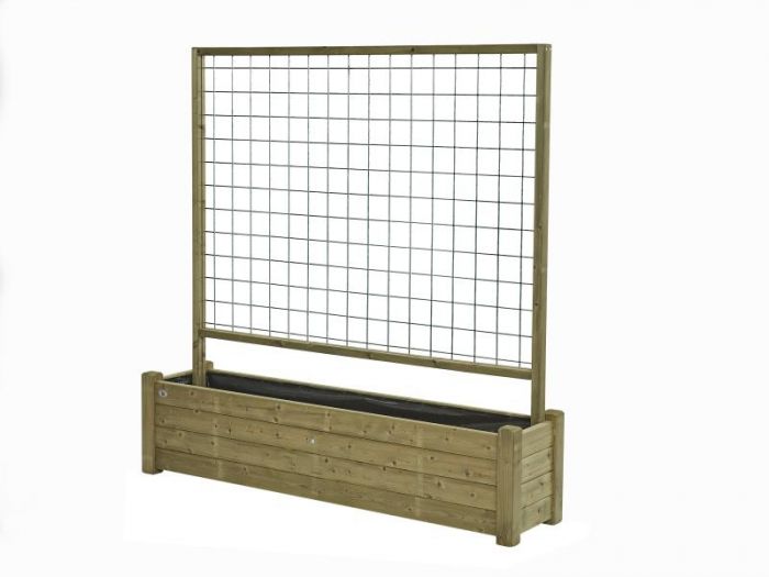 Bloembak Horst | 40x180 cm met rek