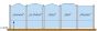 Glas boog helder La Palma 1440 mm hoog x 750 mm breed
